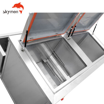 High Quality Double Tanks Industrial Ultrasonic Cleaner with Filtration and Rinsing System 40L