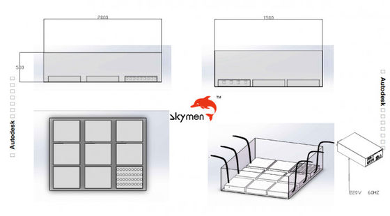 इमर्सिबल अल्ट्रासोनिक ट्रांसड्यूसर प्लेट/बॉक्स
