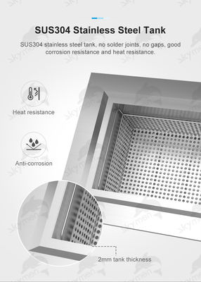 पीसीबी बोर्डों के लिए 8.5 गैलन औद्योगिक अल्ट्रासोनिक क्लीनर 600W SUS304