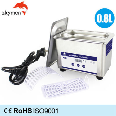 चश्मा स्टोर के लिए 1 मिमी मोटाई 60W अल्ट्रासोनिक बास्केट क्लीनर 800mlml