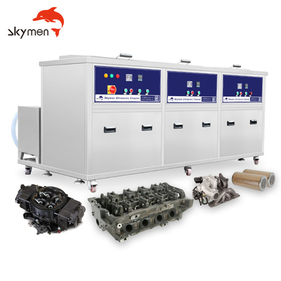 AC380V 900W औद्योगिक अल्ट्रासोनिक सफाई उपकरण मल्टी टैंक SUS राइजिंग